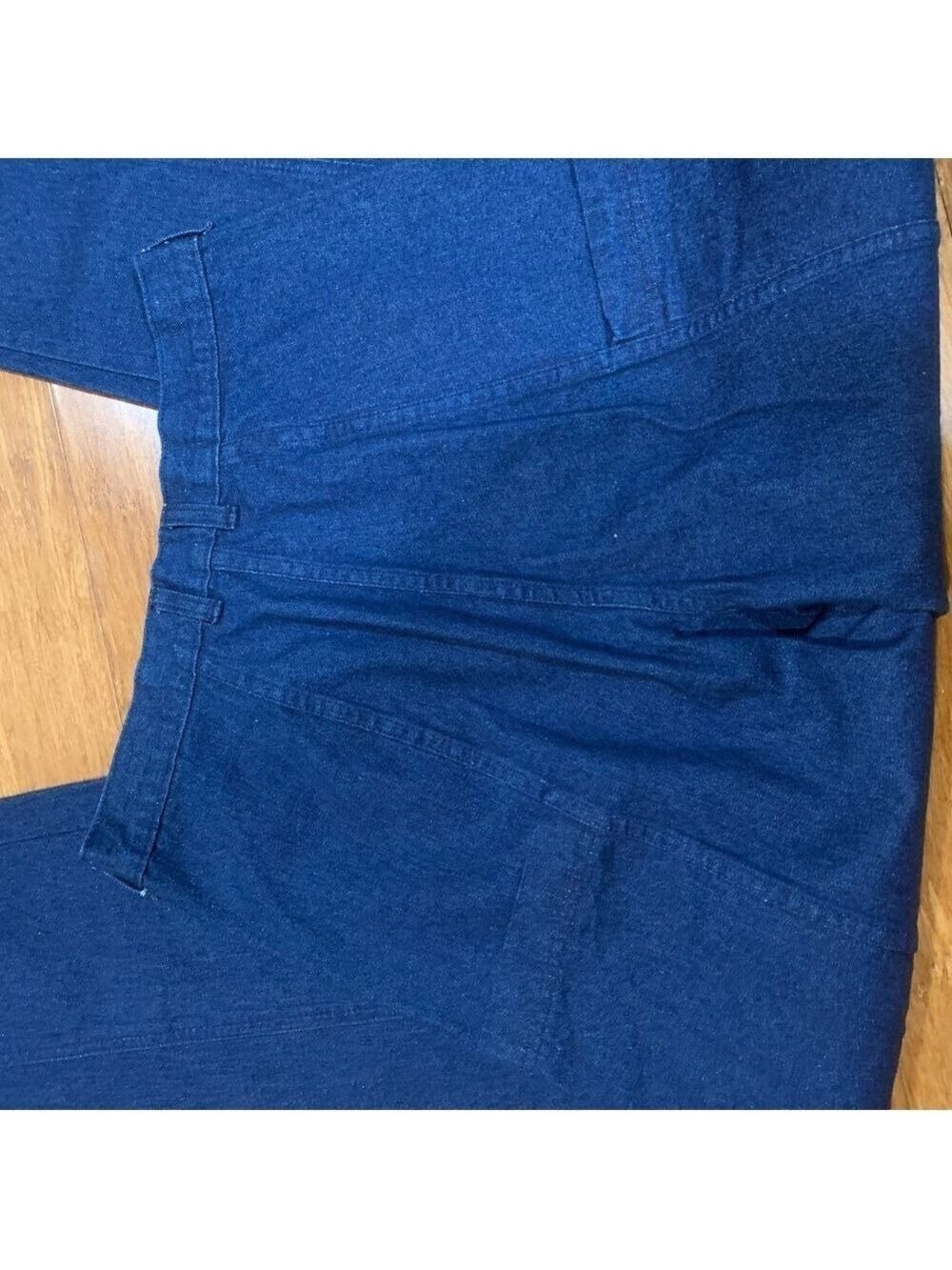Vntg 80’s Brittania dark blue cargo jeans size 14 - Picture 5 of 7